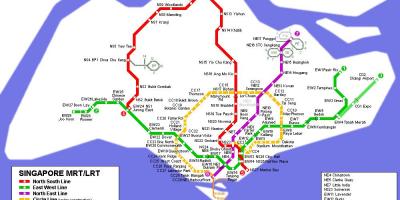 Mappa della metropolitana di Singapore