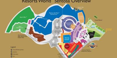 Il Resorts World Sentosa mappa