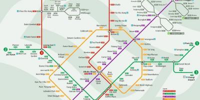 Mappa del sistema di Singapore