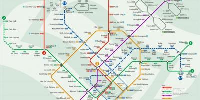 Mappa della metropolitana di Singapore