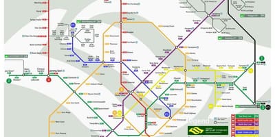 Singapore mrt line mappa